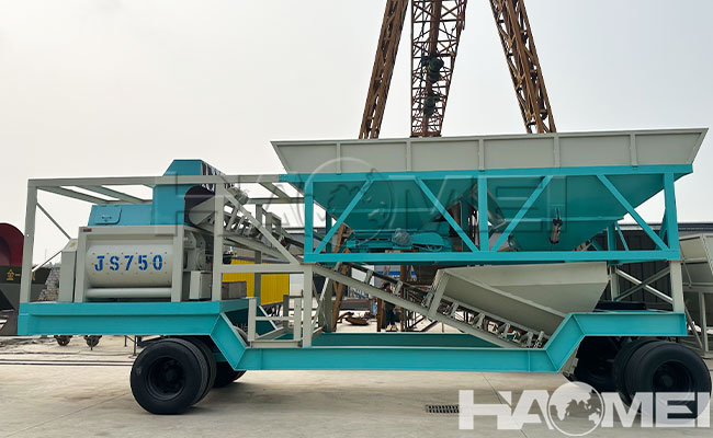 мобильный бетонный завод js750
